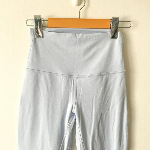 Lululemon Align Double Lined High Rise Legging Pant 21" Pastel Blue Size 4 - Picture 5 of 8